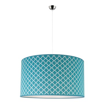 Duolla - Suspension filaire MAROKO 1xE27/40W/230V d. 45 cm turquoise/blanc