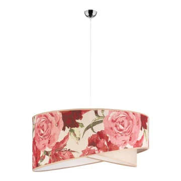 Duolla - Suspension filaire ROYAL 1xE27/40W/230V rose