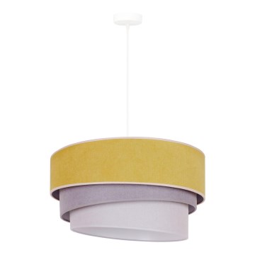 Duolla - Suspension filaire TRIO 1xE27/15W/230V jaune/gris/blanc