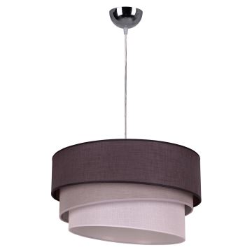 Duolla - Suspension filaire TRIO 1xE27/40W/230V anthracite/gris/blanc