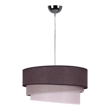 Duolla - Suspension filaire TRIO 1xE27/40W/230V anthracite/gris/blanc