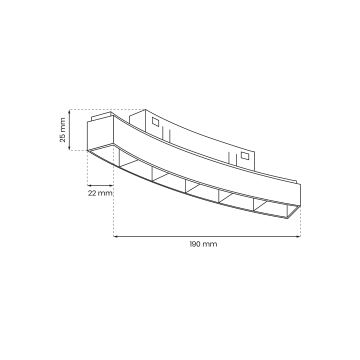 Éclairage pour système de rail MAGNETIC TRACK LED/6W/48V 4000K noir