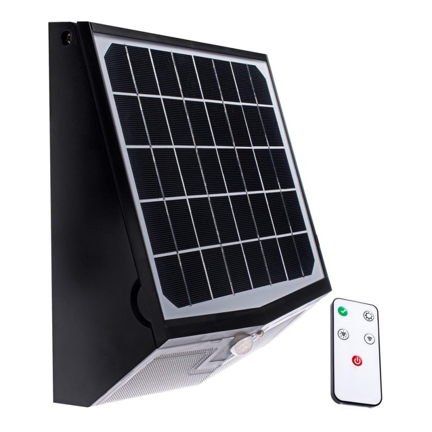 Éclairage solaire avec détecteur de mouvement et de crépuscule LED/15W/5400 mAh 7,4V IP65