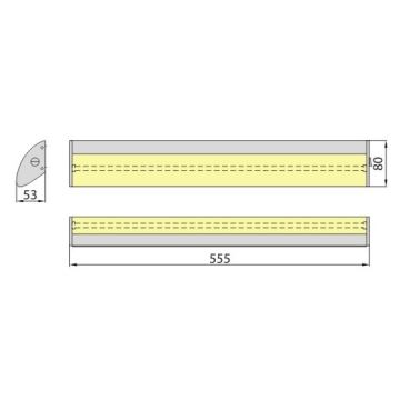 Éclairage sous meuble de cuisine AVRA T5 1xG5/13W/230V 2700K argenté