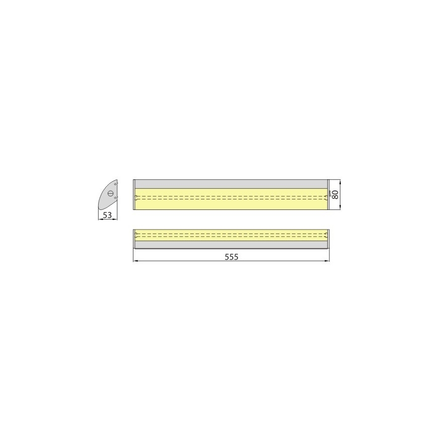 Éclairage sous meuble de cuisine AVRA T5 1xG5/13W/230V 2700K argenté