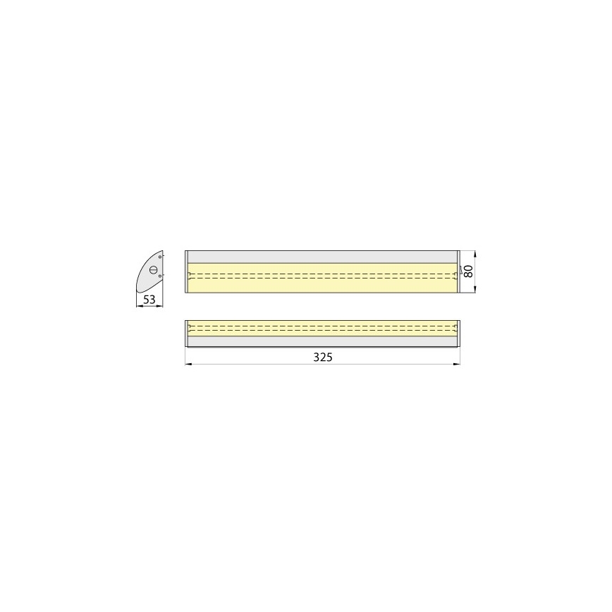 Éclairage sous meuble de cuisine AVRA T5 1xG5/8W/230V 2700K blanc