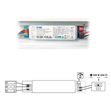 Lampe fluorescente VELO LED/36/48/60W/230V 3000/4000/6000K 150 cm blanc