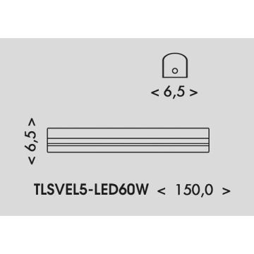 Lampe fluorescente VELO LED/36/48/60W/230V 3000/4000/6000K 150 cm blanc