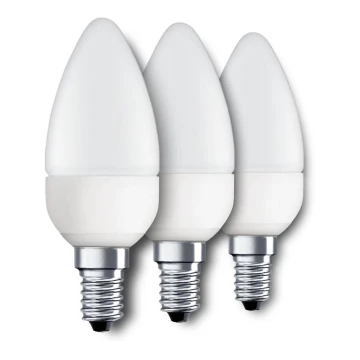 Eglo 10697 - LOT 3x Ampoule LED E14/4W/230V 320lm bougie 3000K