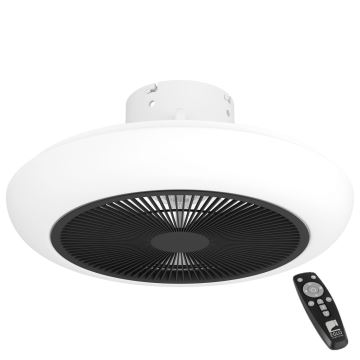 Eglo - Ventilateur de plafond LED à intensité variable LED/25,5W/230V noir + télécommande