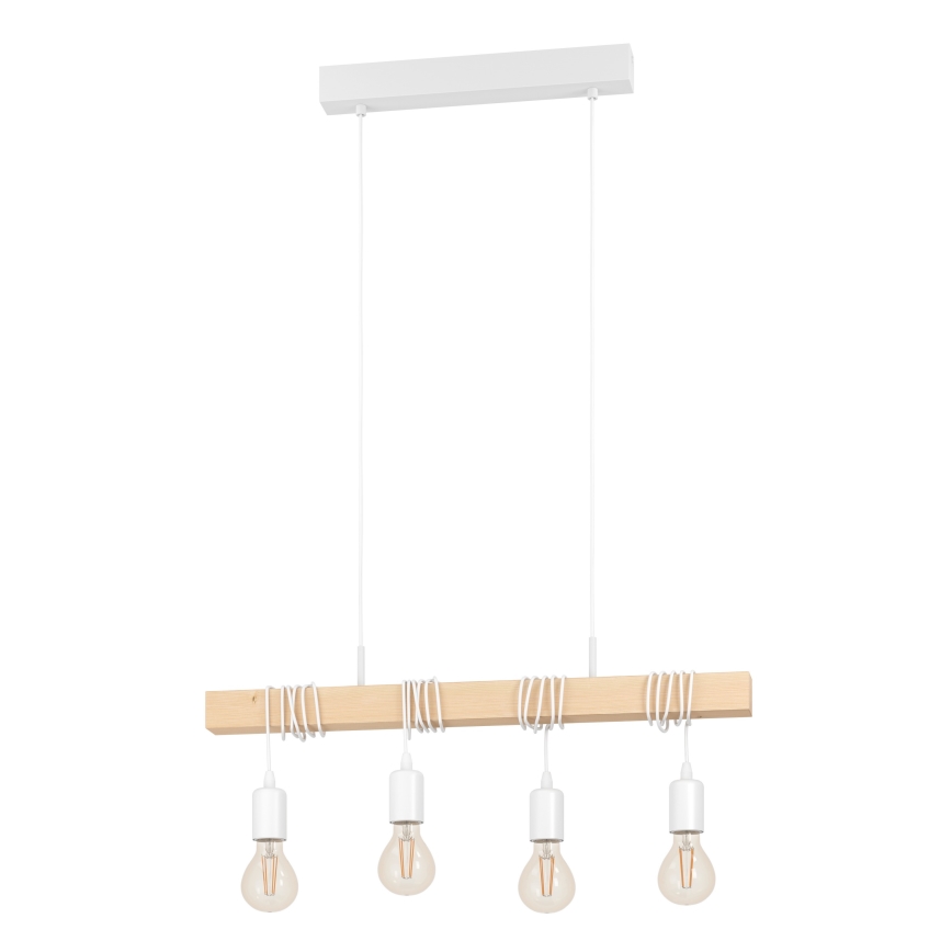 Eglo - Suspension filaire 4xE27/60W/230V - FSC certifié