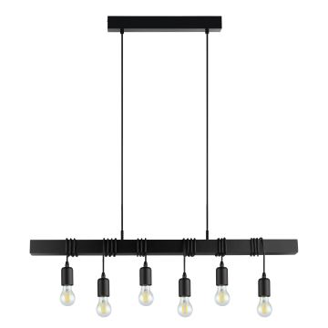 Eglo - Suspension filaire 6xE27/60W/230V - FSC certifié