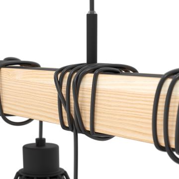 Eglo - Suspension filaire 9xE27/60W/230V - FSC certifié