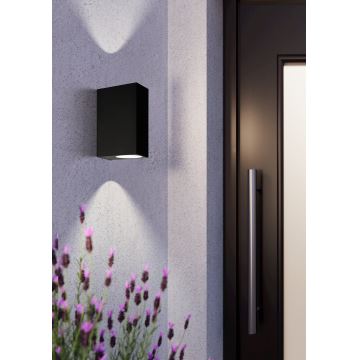 Eglo 74023 - Applique murale extérieure SCOGLIERA 2xGU10/5W/230V IP44