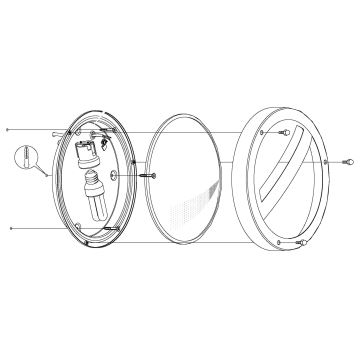 Eglo - Applique murale extérieure 1xE27/15W/230V IP44