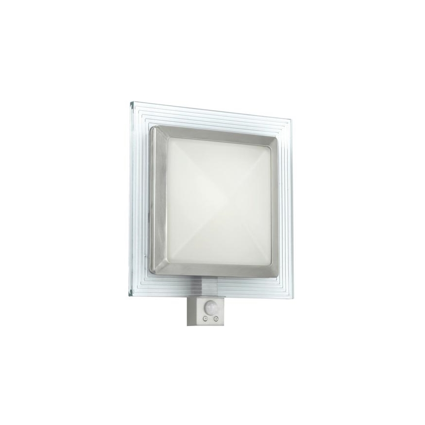 EGLO 88163 - Applique murale extérieure avec capteur PALI 1xE27/15W + 1xLED/1,28W IP44