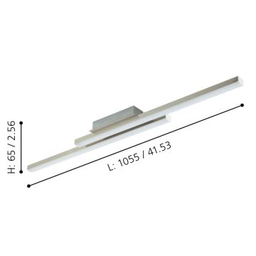 Eglo - Plafonnier à intensité variable LED RGBW LED/32W/230V ZigBee