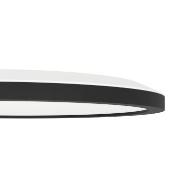 Eglo - Plafonnier LED RVBW à intensité variable LED/14,6W/230V noir ZigBee