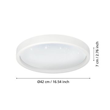 Eglo - Plafonnier LED RGBW à intensité variable LED/17,8W/230V 24700-6500K