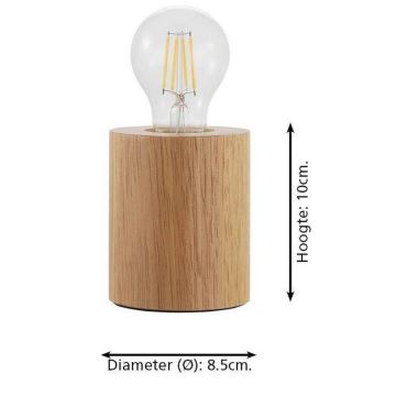 Eglo - Lampe de table 1xE27/28W/230V - Certifiée FSC