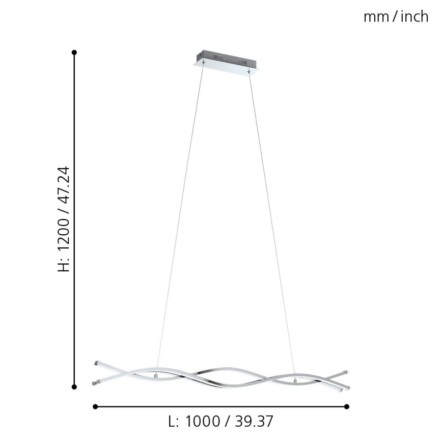 Eglo - Lustre LED 3xLED/13W/230V