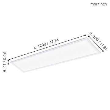 Eglo - Panneau encastrable LED/40W/230V