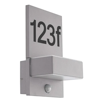 Eglo 97127 - Numéro de maison LED avec détecteur ARDIANO 2xLED/5,6W/230V IP44
