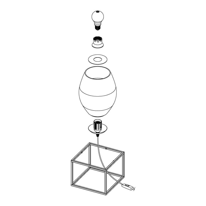 Eglo - lampe de table 1xE27/40W/230V