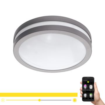 Eglo - Plafonnier LED de salle de bain à intensité variable LOCANA-C LED/14W/230V Bluetooth IP44