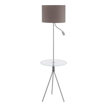 Eglo 97771 - Lampadaire avec un table POLICARA 1xE27/60W/230V+LED/3,5W