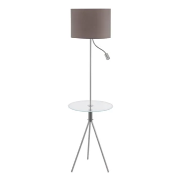 Eglo 97771 - Lampadaire avec un table POLICARA 1xE27/60W/230V+LED/3,5W