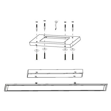 Eglo - Panneau dimmable LED LED/30W/230V + télécommande