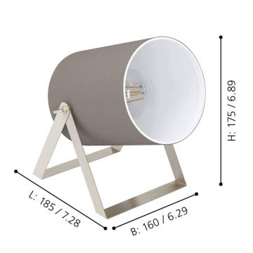 Eglo - Lampe de table 1xE27/40W/230V