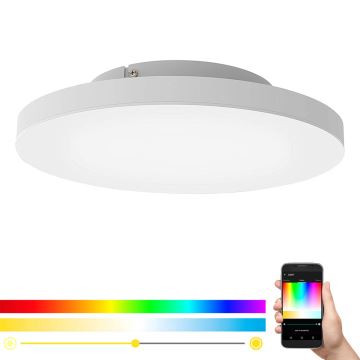 Eglo - Plafonnier à intensité variable LED RGB TURCONA-C LED/20W/230V + télécommande