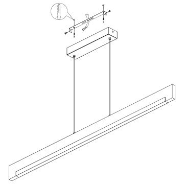 Eglo - Suspension filaire LED à intensité variable LED/25,5W/230V