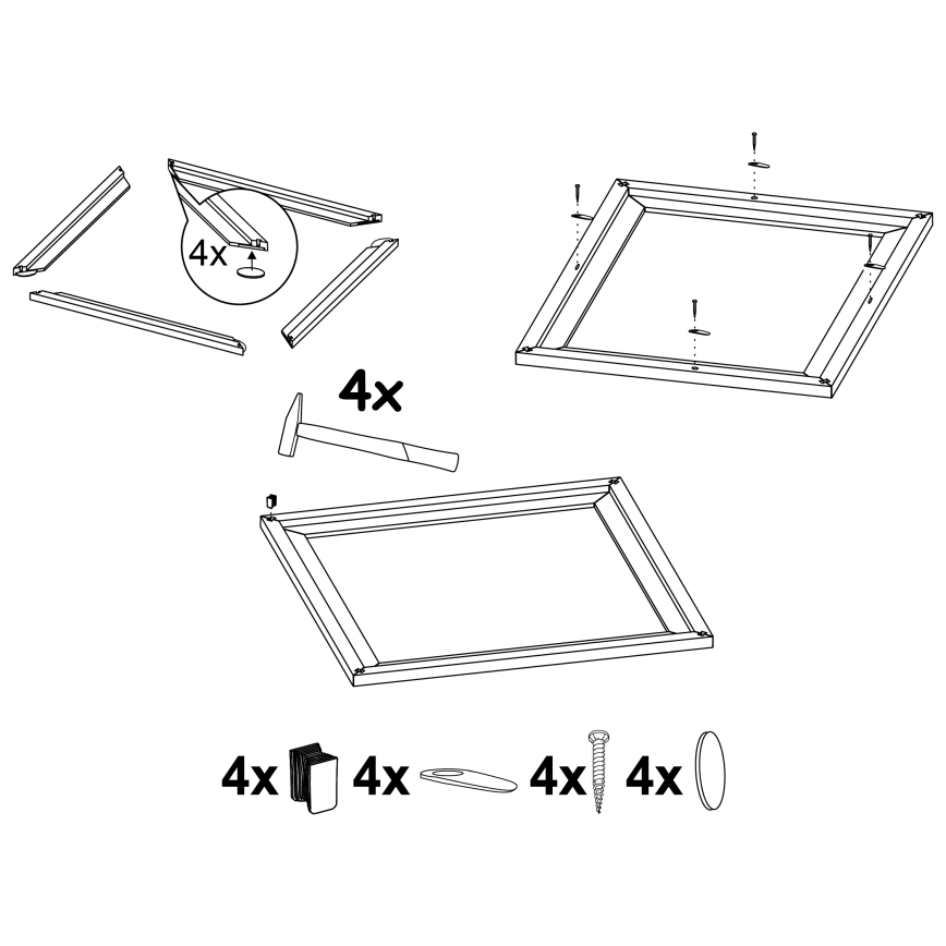 Eglo - Cadre pour luminaire 340x340 mm