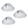 Eglo - SET 3x Spot LED encastrable PINEDA 1xLED/6W/230V