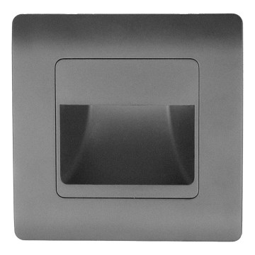 Emithor 70439 - Spot d'escalier STEP LIGHT LED/1W/230V anthracite