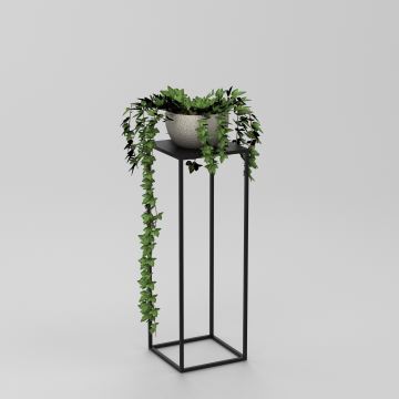 Étagère à plantes 70x24 cm noir