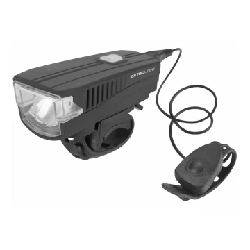 Extol - Lampe torche rechargeable pour vélo avec avertisseur sonore LED/5W/1200mAh/3,7V IPX4