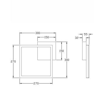 Fabas Luce 3394-21-282 - Plafonnier à intensité variable LED BARD LED/22W/230V 3000K anthracite