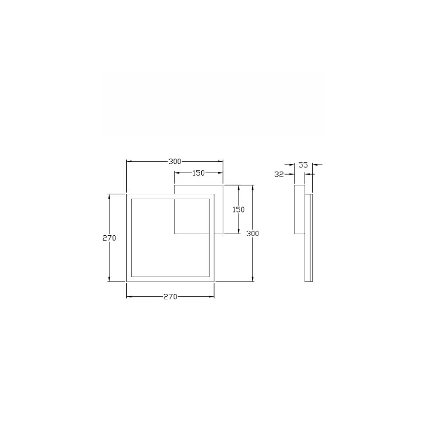 Fabas Luce 3394-21-282 - Plafonnier à intensité variable LED BARD LED/22W/230V 3000K anthracite