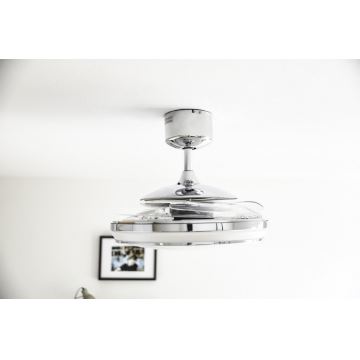 FANAWAY 211036 - Ventilateur de plafond LED EVO1 LED/40W/230V chrome + télécommande