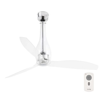 FARO 33381 - Ventilateur de plafond ETERFAN transparent d. 128 cm + télécommande