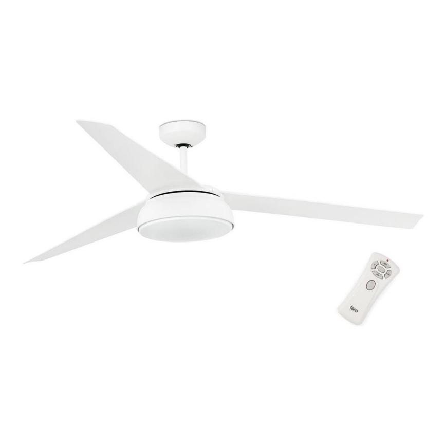 FARO 33549 - Ventilateur de plafond à intensité variable VULCANO LED/25W/230V blanc d. 152 cm + télécommande