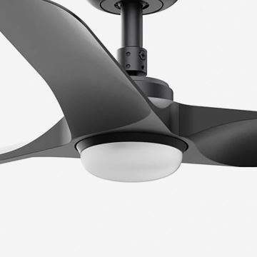 FARO 33825-1TW - Ventilateur de plafond à intensité variable HEY S LED/10W/230V 2700/4000/6000K noir d. 90 cm + télécommande