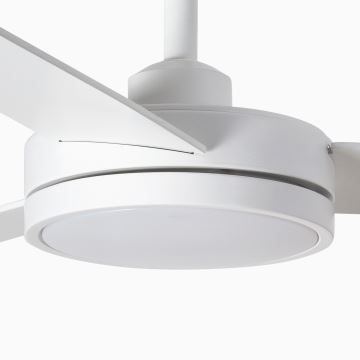 FARO 34260 - Ventilateur de plafond BARTH LED/24W/230V 2700/4350/6000K blanc + télécommande