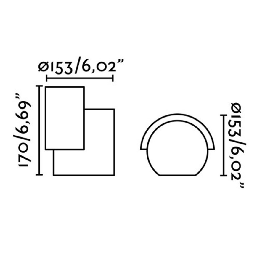 FARO 70576 - Applique murale LED d'extérieur NOBORU LED/16W/230V IP65