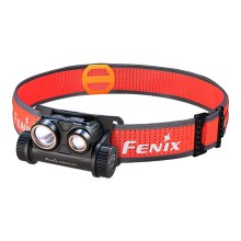 Fenix HM65RDTBLC - Lampe frontale LED rechargeable LED/USB IP68 1500 lm 300 h noir/orange