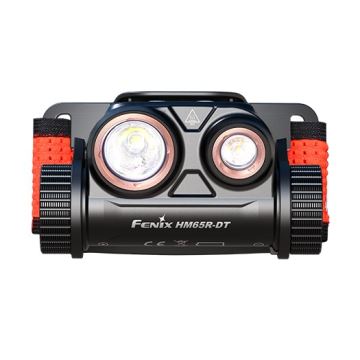 Fenix HM65RDTBLC - Lampe frontale LED rechargeable LED/USB IP68 1500 lm 300 h noir/orange